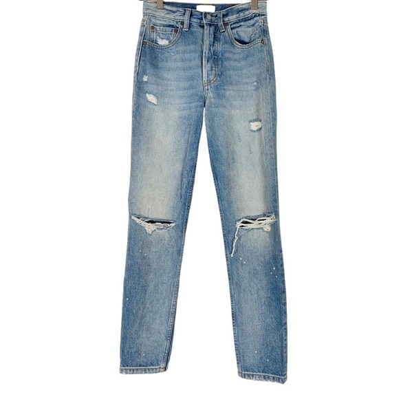 Boyish Billy High Waist Distressed Jeans Size 24 - Picture 2 of 10